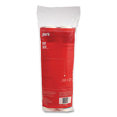 Perk Insulated Paper Hot Cups, 12 oz, White/Blue, 40/Pack (PRK59483)