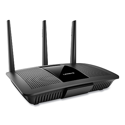 Linksys MAX-STREAM AC1900 MU-MIMO Gigabit Wi-Fi Router, 6 Ports, Dual-Band 2.4 GHz/5 GHz (LNKEA7450)
