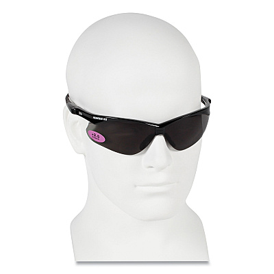 KleenGuard V60 Nemesis Rx Reader Safety Glasses, Black Frame, Smoke Lens, +2.5 Diopter Strength, 6/Box (KCC22519)