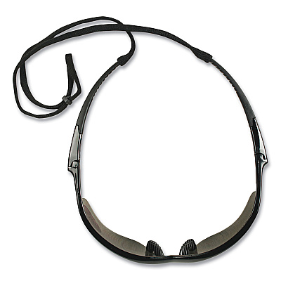 KleenGuard V60 Nemesis Rx Reader Safety Glasses, Black Frame, Smoke Lens, +2.5 Diopter Strength, 6/Box (KCC22519)