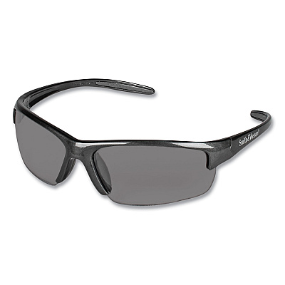 KleenGuard Equalizer Safety Glasses, Gunmetal Frame, Smoke Lens, 12/Box (KCC21297)