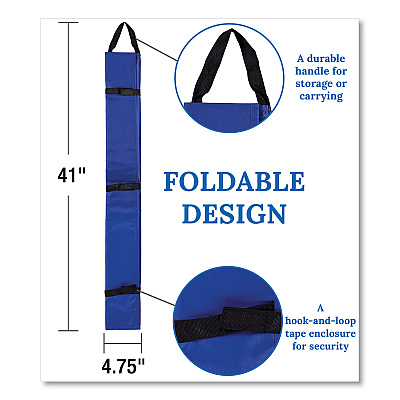 Carson-Dellosa Education Border Storage Pocket Chart, 41" x 24.5", Blue/Clear (CDPCD5652)