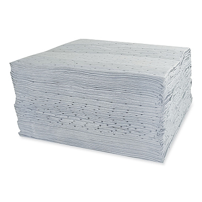 HOSPECO TASKBrand All Sorb Industrial Sorbent Pad, 0.22 gal, 15 x 18, 100/Pack (HOSASMABPGV)