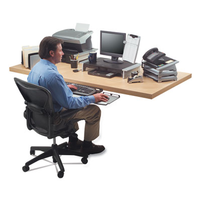 Fellowes Office Suites Adjustable Keyboard Manager, 21.25w x 10d, Black/Silver (8031301)