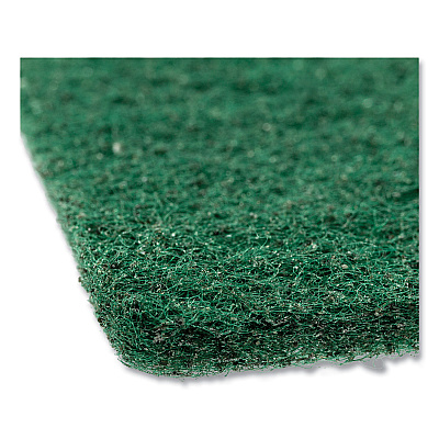 AmerCareRoyal Medium-Duty Scouring Pad, 6 x 9, Green, 10 Pads/Pack, 6 Packs/Carton (RPPS960)