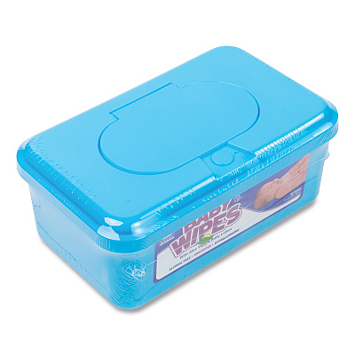 AmerCareRoyal Baby Wipes Tub, Unscented, White, 80/Tub, 12 Tubs/Carton (RPPRPBWU80)