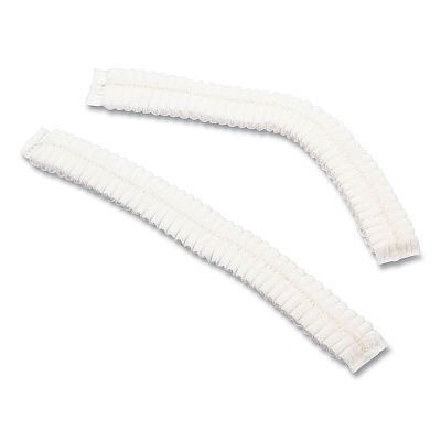 AmerCareRoyal Latex-Free Operating Room Cap, Pleated, Polypropylene, 21", White, 100 Caps/Pack, 10 Packs/Carton (RPPRP110NWP)
