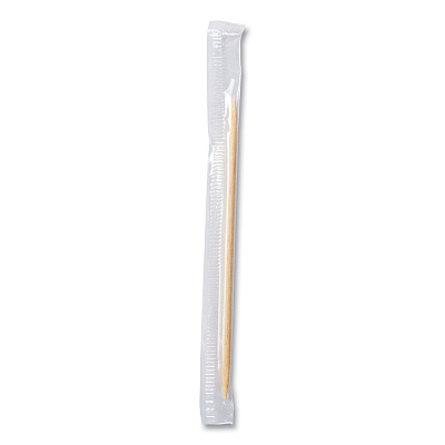 AmerCareRoyal Cello-Wrapped Round Wood Toothpicks, 2.5", Natural, 1,000/Box, 15 Boxes/Carton (RPPRIW15)