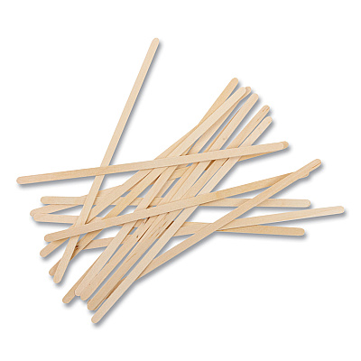 AmerCareRoyal Wood Coffee Stirrers, 7.5" Long, 500/Box, 10 Boxes/Carton (RPPR825CT)