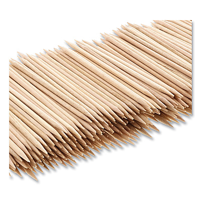 AmerCareRoyal Round Wood Toothpicks, 2.5", Natural, 800/Box, 24 Boxes/Case, 5 Cases/Carton, 96,000 Toothpicks/Carton (RPPR820)