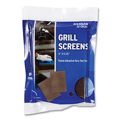 AmerCareRoyal Griddle Screen, Aluminum Oxide, 4 x 5.5, Brown, 20/Pack, 10 Packs/Carton (RPPGS1020)