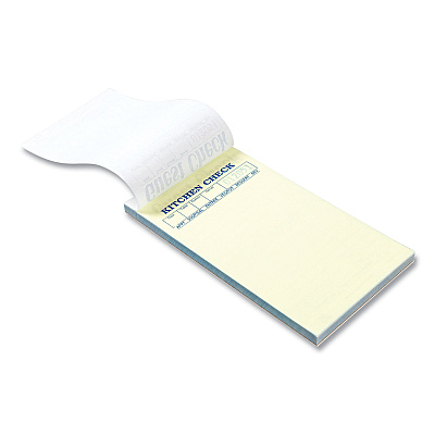 AmerCareRoyal Guest Check Pad, 17 Lines, Two-Part Carbonless, 3.6 x 6.7, 50 Forms/Pad, 50 Pads/Carton (RPPGC70002)
