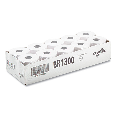 AmerCareRoyal Register Rolls, 3" x 150 ft, White, 30/Carton (RPPBR1300)