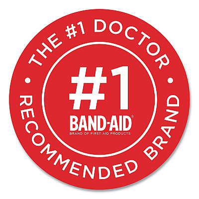 BAND-AID Flexible Fabric Adhesive Tough Strip Bandages, 1 x 4, 20/Box (JOJ4408)