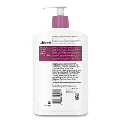 Lubriderm Advanced Therapy Moisturizing Hand/Body Lotion, 16 oz Pump Bottle, 12/Carton (PFI48322)