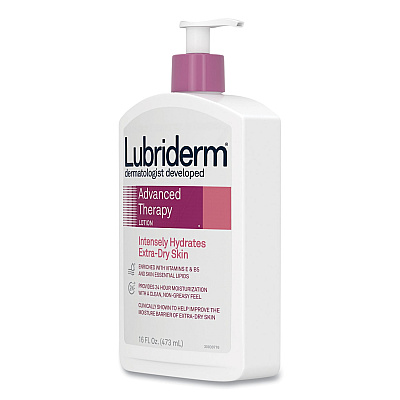 Lubriderm Advanced Therapy Moisturizing Hand/Body Lotion, 16 oz Pump Bottle, 12/Carton (PFI48322)