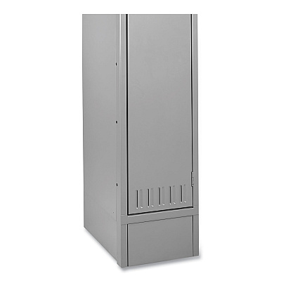 Tennsco Optional Locker Base, 12w x 18d x 6h, Medium Gray (TNNCLB1218MG)