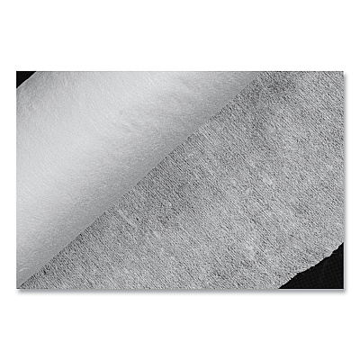 Tablemate Linen-Soft Non-Woven Polyester Banquet Roll, Cut-To-Fit, 40" x 50 ft, White (TBLLS4050WH)