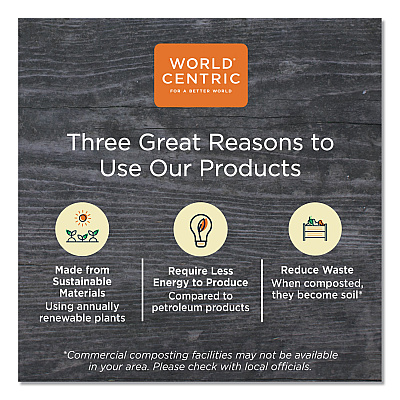 World Centric Paper Lids for Bowls, 4.6" Diameter, Kraft, 500/Carton (WORBOLPA12K)