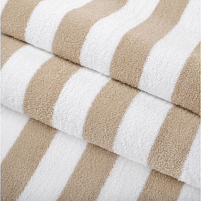California Cabana Beach Towels 30x70 Beige, Pack Of 4 (PNP-CABANA-BG)