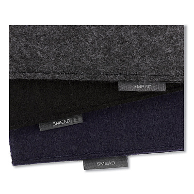 Smead Soft Touch Cloth Expanding Files, 2" Expansion, 1 Section, Snap Closure, Letter Size, Dark Blue (SMD70922)