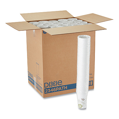 Dixie Pathways Paper Hot Cups, 16 oz, 50 Sleeve, 20 Sleeves Carton (DXE2346PATH)