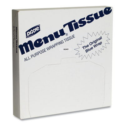 Dixie Menu Tissue Untreated Paper Sheets, 12 x 12, White, 1,000/Pack, 10 Packs/Carton (DXE862491)