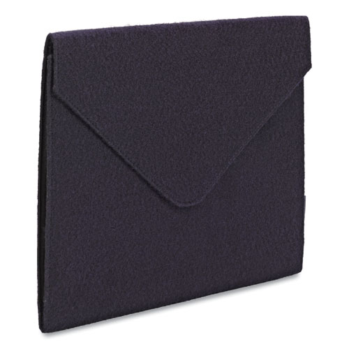 Smead Soft Touch Cloth Expanding Files, 2" Expansion, 1 Section, Snap Closure, Letter Size, Dark Blue (70922)