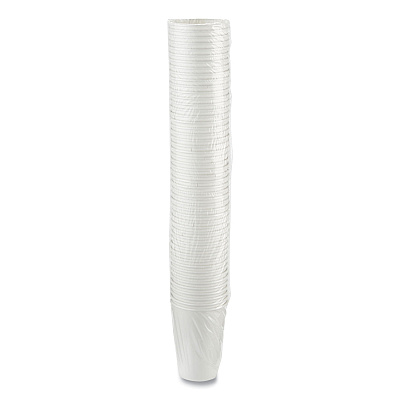Dixie Paper Hot Cups, 16 oz, White, 50/Sleeve, 20 Sleeves/Carton (DXE2346W)