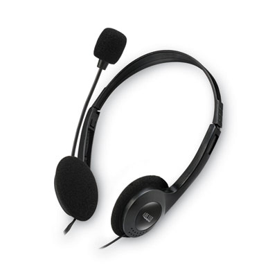 Adesso Xtream H4 Binaural Over The Head Headset with Microphone, Black