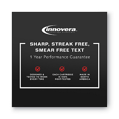 Innovera Remanufactured Black High-Yield Ink, Replacement for 956XL (IVRL0R39AN), 3,000 Page-Yield