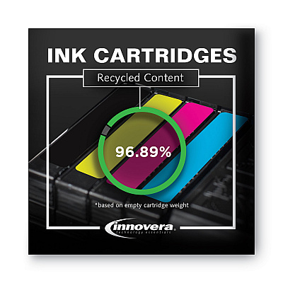 Innovera Remanufactured Black High-Yield Ink, Replacement for 956XL (IVRL0R39AN), 3,000 Page-Yield