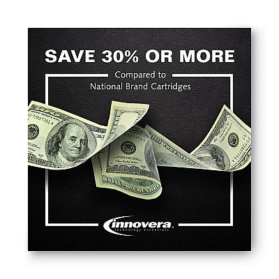 Innovera Remanufactured Black High-Yield Ink, Replacement for 956XL (IVRL0R39AN), 3,000 Page-Yield