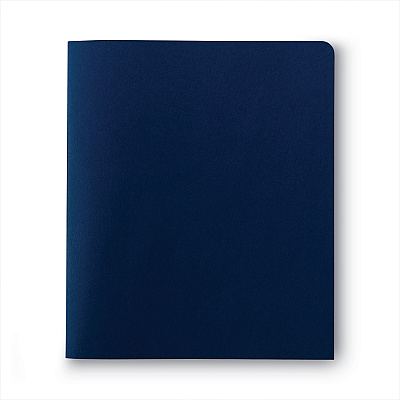 Smead Two-Pocket Folder, Textured Paper, 100-Sheet Capacity, 11 x 8.5, Dark Blue, 25/Box (SMD87854)