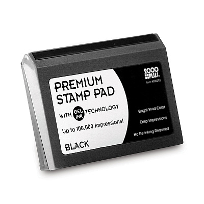COSCO Microgel Stamp Pad for 2000 PLUS, 6.17" x 3.13", Black (COS030256)