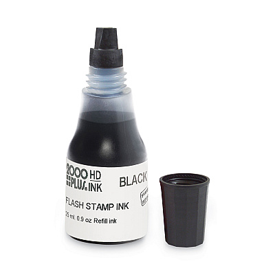 COSCO 2000PLUS Pre-Ink High Definition Refill Ink, 0.9 oz. Bottle, Black (COS033957)