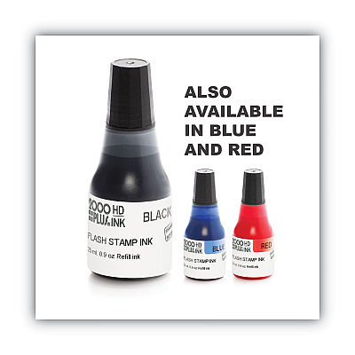 COSCO 2000PLUS Pre-Ink High Definition Refill Ink, 0.9 oz. Bottle, Black (COS033957)