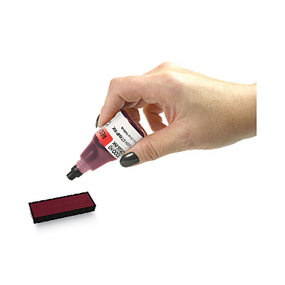 COSCO 2000PLUS Pre-Ink High Definition Refill Ink, Red, 0.9 oz Bottle, Red (COS033958)