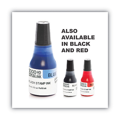 COSCO 2000PLUS Pre-Ink High Definition Refill Ink, Blue, 0.9 oz Bottle, Blue (COS033959)