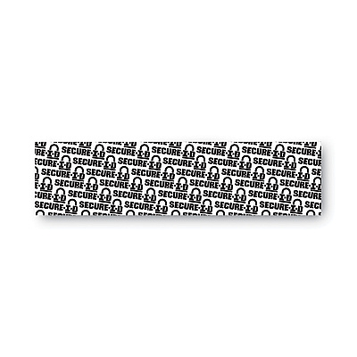 COSCO Secure-I-D Security Stamp, Obscures Area 2.5 x 0.31, Black (COS034590)