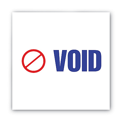 ACCUSTAMP2 Pre-Inked Shutter Stamp, Red/Blue, VOID, 1.63 x 0.5 (COS035539)