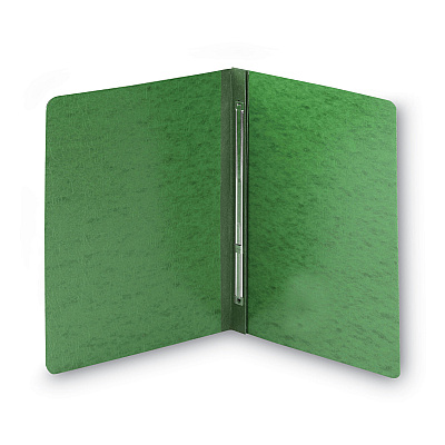 Smead Prong Fastener Premium Pressboard Report Cover, Two-Piece Prong Fastener, 3" Capacity, 8.5 x 11, Green/Green (SMD81452)