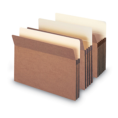 Smead Redrope Drop Front File Pockets, 1.75" Expansion, Letter Size, Redrope, 50/Box (SMD73800)