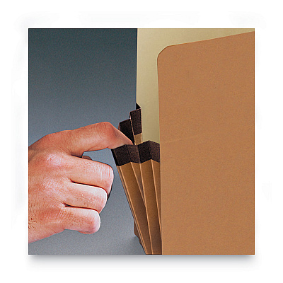Smead Redrope Drop Front File Pockets, 1.75" Expansion, Letter Size, Redrope, 50/Box (SMD73800)