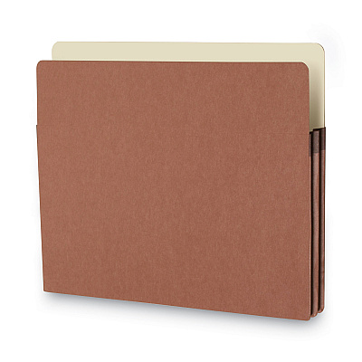 Smead Redrope Drop Front File Pockets, 1.75" Expansion, Letter Size, Redrope, 50/Box (SMD73800)