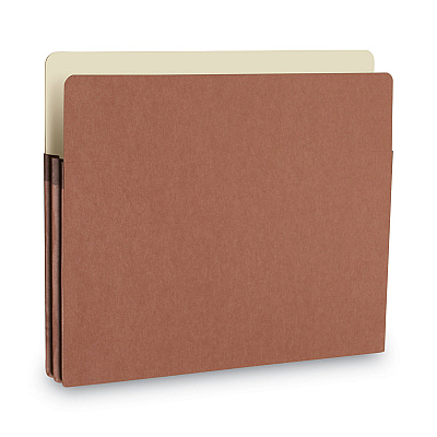 Smead Redrope Drop Front File Pockets, 1.75" Expansion, Letter Size, Redrope, 50/Box (SMD73800)