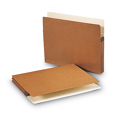 Smead Redrope Drop Front File Pockets, 1.75" Expansion, Letter Size, Redrope, 50/Box (SMD73800)