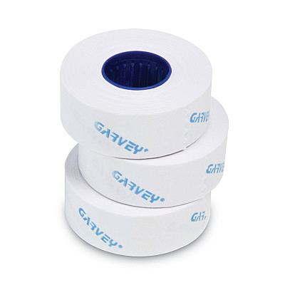 Garvey One-Line Pricemarker Labels Bulk Pack, 0.44 x 0.81, White, 1,200/Roll, 16 Rolls/Box (COS090947)