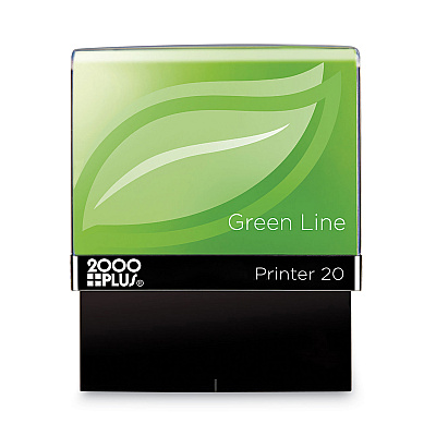 COSCO 2000PLUS Green Line Message Stamp, Posted, 1.5 x 0.56, Red (COS098371)