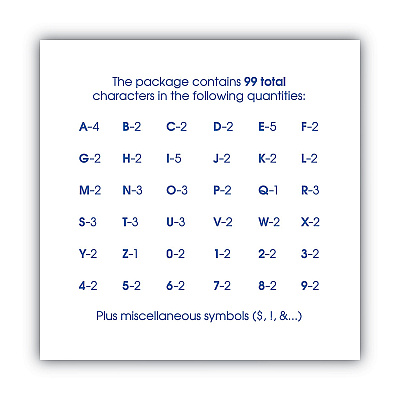COSCO Letters, Numbers and Symbols, Self Adhesive, Black, 2"h, 84 Characters (COS098131)